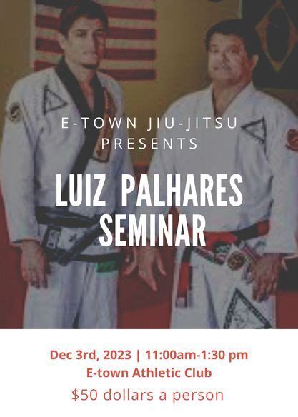 Luiz Palhares Seminar With Pedro Palhares E Town Brazilian Jiu Jitsu