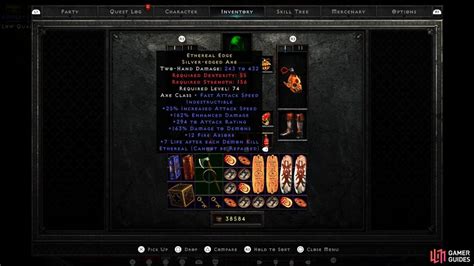 Ethereal Items Overview Ethereal Items Equipment Diablo Ii