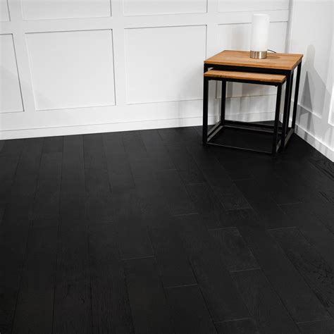 Liberty Floors Premier 14mm X 125mm Midnight Black Engineered Real Wood