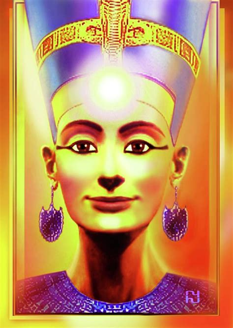 Sun Queen Nefertiti Digital Art By Hartmut Jager