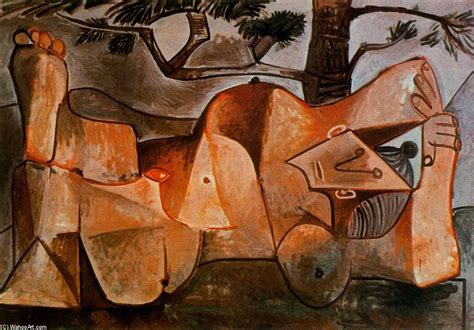 Naked Woman Lying Under A Pine Tree By Pablo Picasso Spain The Best Porn Website