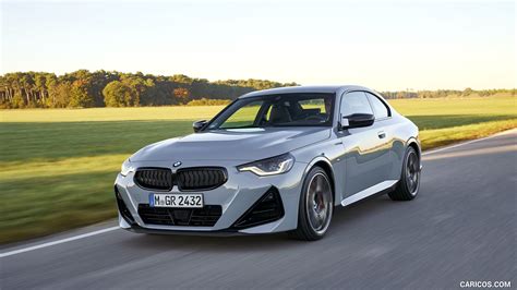2022 Bmw M240i Coupe Xdrive Color Brooklyn Grey Front Three Quarter