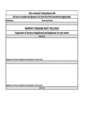 tracking sheet edit fill print  top medical