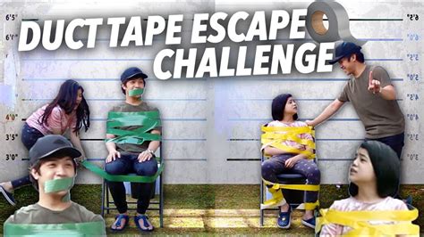 duct tape challenge prank 👉👌duct taped and rope tied escape challenge requested challe