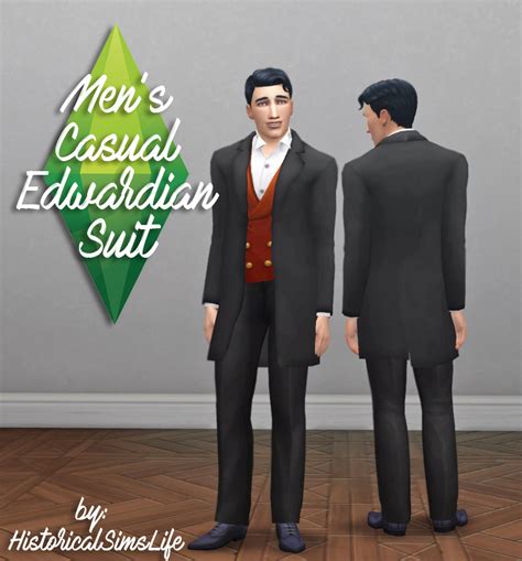 History Lovers Simblr Ts4 Mens Casual Edwardian Suit Another Suit