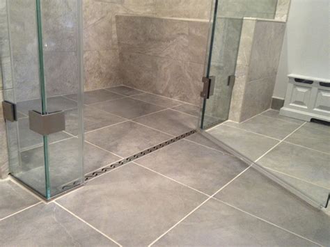 Curbless Shower With A Linear Drain Bathroom Shower Tile Shower