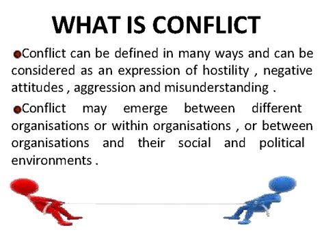 Unit7 What Is Conflict Conflict Can Be Defined