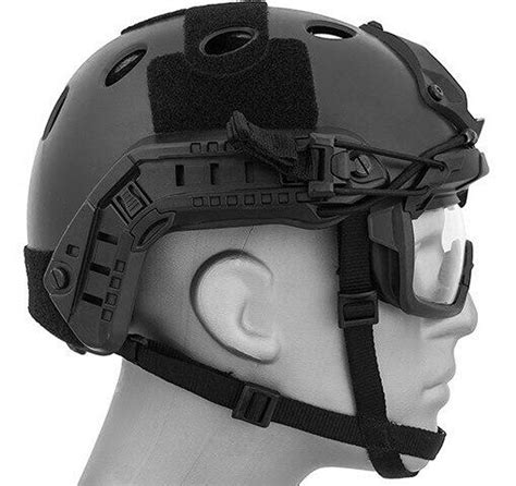 Lancer Tactical Helmet Safety Goggles W Clear Lens