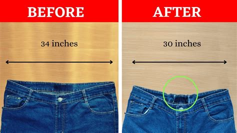 How To Resize Jeans Waist With Elastic Youtube
