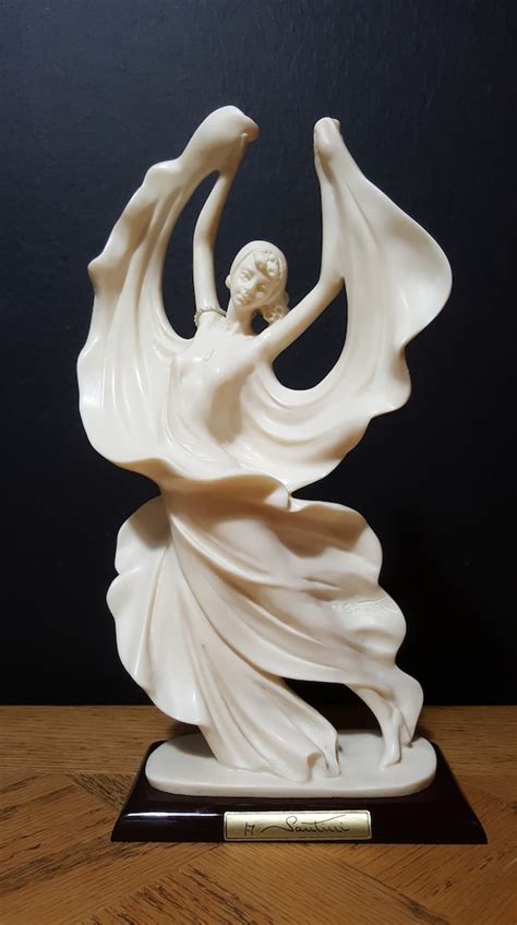 Sculpture3 A Santini Signed Ballroom Lady Dancer Figurine Etsy