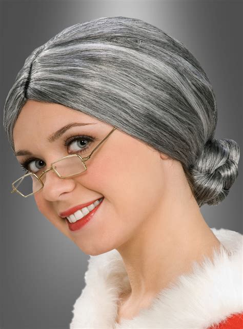 old lady grandma wig grey with kostümpalast de