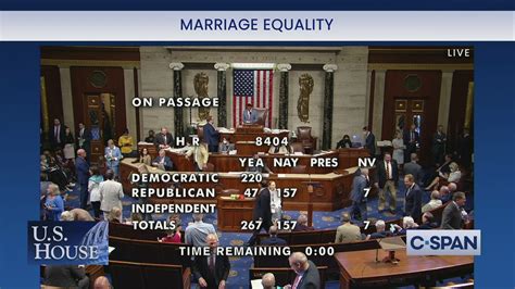 Cspan On Twitter U S House Passes Bill To Codify Same Sex Marriage 267 157