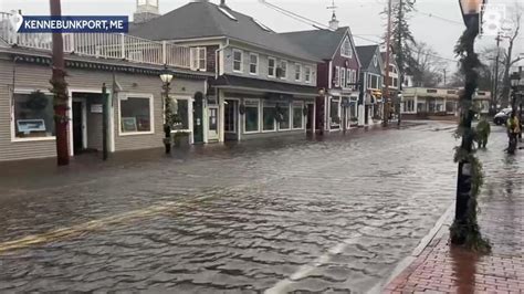 Flooding Begins Maine As Storm Batters Coast With Heavy Rain