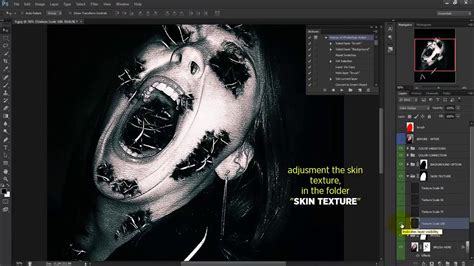 Tutorial Horror Photoshop Action Youtube