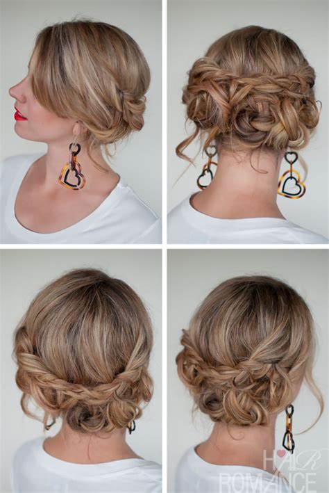 Simple Easy Casual Messy Braided Updo The Best Braided Updos For