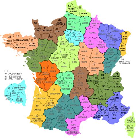 On peut aussi les comparer aux territoires britanniques & néerlandais. france: France region departement j