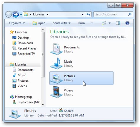 Understanding The Libraries Feature In Windows 7
