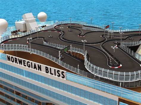 Norwegians New Bliss Cruise Ship Will Have Biggest Race Track At Sea