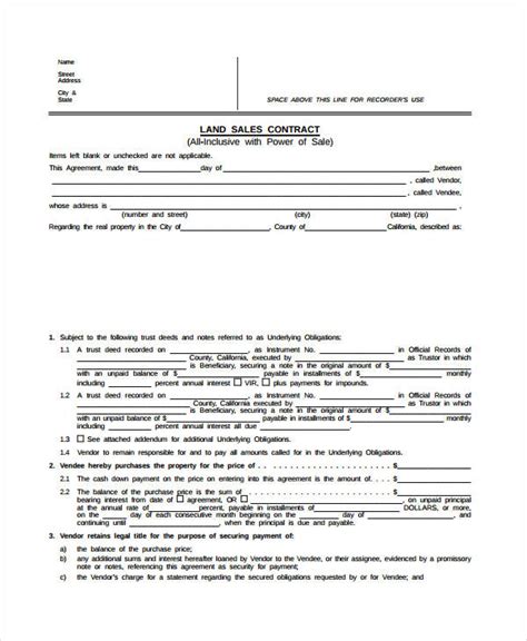land contract template learn   land contract