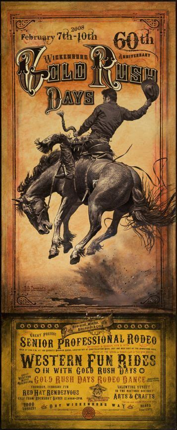 Another Rodeo Poster Classic Cowboy ART Rodeo Poster Western