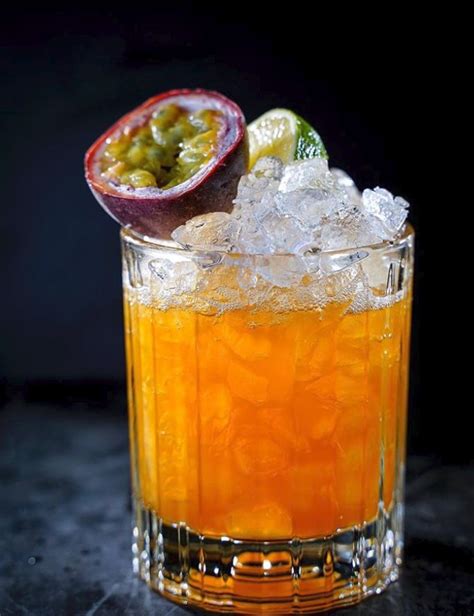 Passion Fruit Lime And Rum Cocktail By Servedbysoberon Quick And Easy