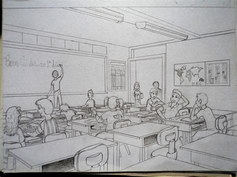 Classroom Sketch By Ronydraw On Deviantart