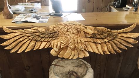 Soderlunds Wood Mill Chainsaw Carved Eagles