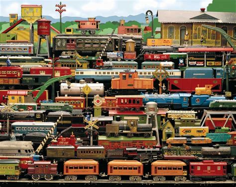 ~all Aboard~ By John Brady Train Jigsaw Puzzles Train Puzzles Model