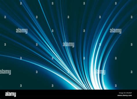 Abstract Blue Background And Digital Wave With Motion Blur Stock Photo