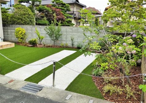 人工芝でお手入れのしやすいお庭に（岡山県倉敷市） | 庭.pro（ニワドットプロ）