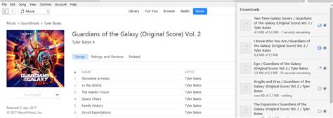 Tyler Bates Guardians Of The Galaxy Original Score Vol 2 Itunes