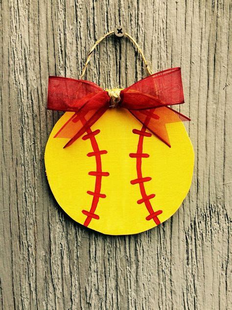 Baseball Ornament Softball Ornament Wooden By Lbwoodensigns Softball