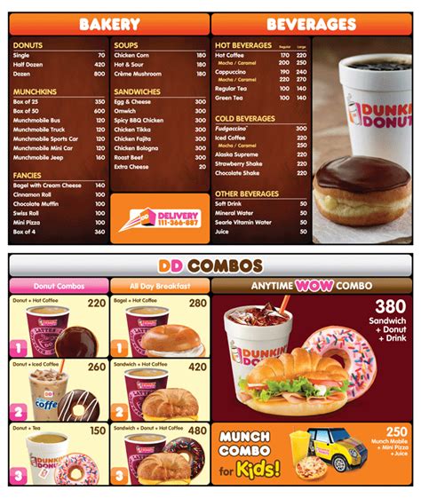Dunkin Donuts Menu And Prices