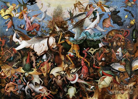 The Fall Of The Rebel Angels 1562 Painting By Pieter Bruegel The Elder