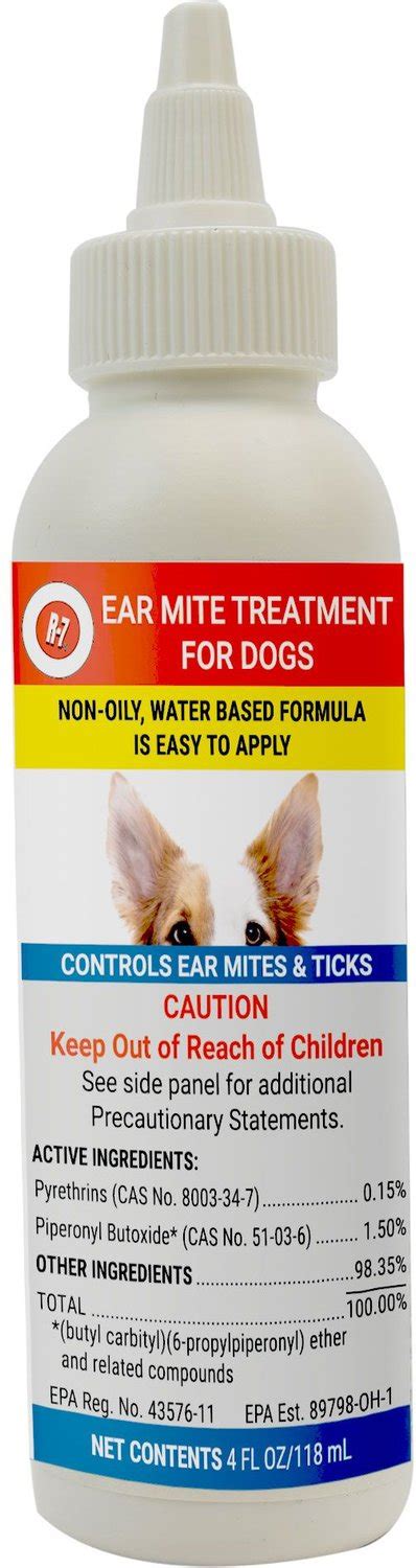 Miracle Care R 7m Ear Mite Treatment For Dogs And Cats 4 Oz Bottle