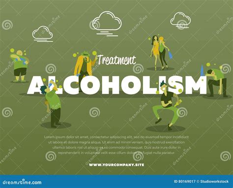 Alcoholism Treatment Flat Infographics Vector Illustration