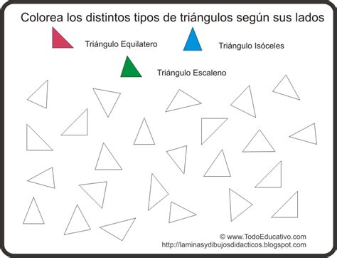 Colorea Los Distintos Tipos De Triangulos Segun Sus Angulos No Se Si