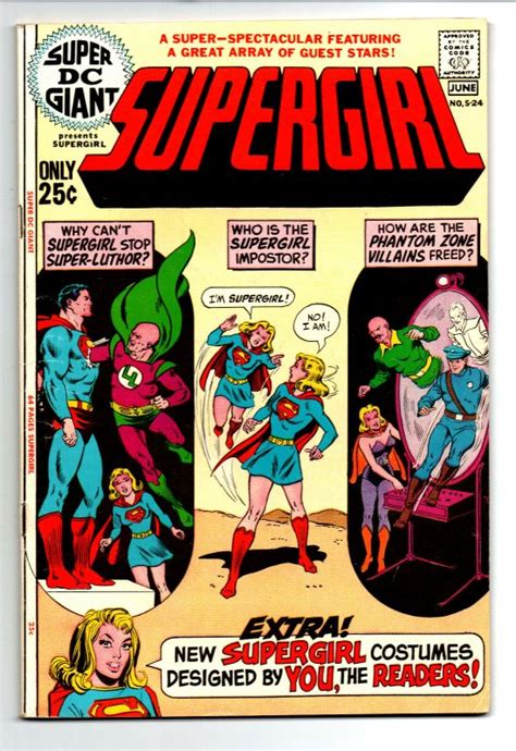 Dc Super Giant S 24 Supergirl Superman 1971 Vf Comic Books