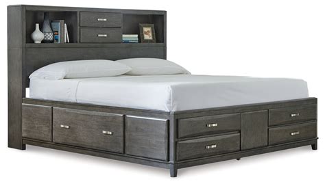 Caitbrook California King Storage Bed With 8 Drawers B476b7 By