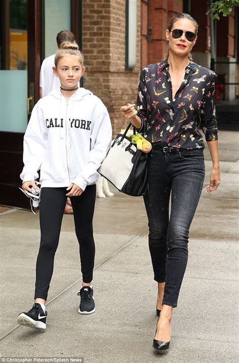 Lenis mama heidi klum zeigt erste bilder. Heidi Klum out with Leni, 13, day after silly Jimmy Fallon ...