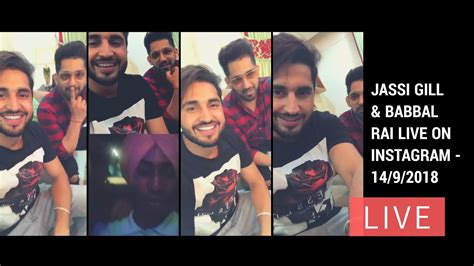Jassi Gill And Babbal Rai Live On Instagram 1492018 Youtube