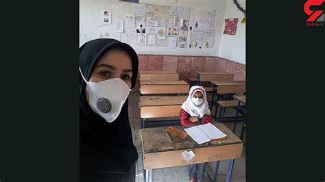 عکس خانم معلم خراسانی فقط با یک دانش آموز در مدرسه مجله اینترنتی هارپی