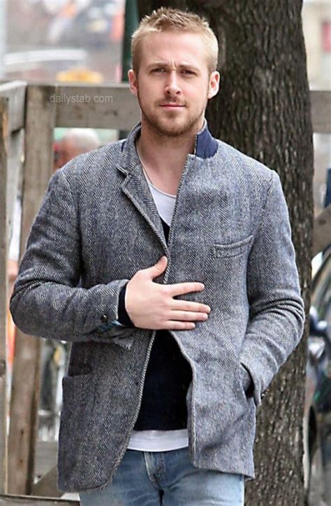 Ryan Goslings Herringbone Coatjacket Styleforum
