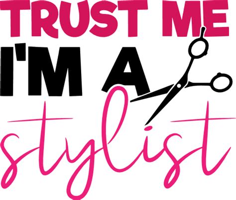 Trust Me Im A Stylist Scissor Hairdresser Free Svg File Svg Heart