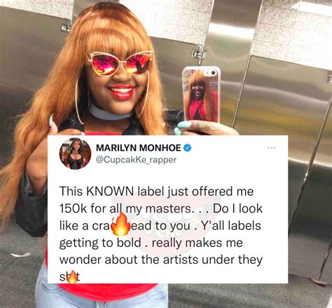 Say Cheese 👄🧀 On Twitter Cupcakke Was Offered 150k For All Her Masters A Week After Turning