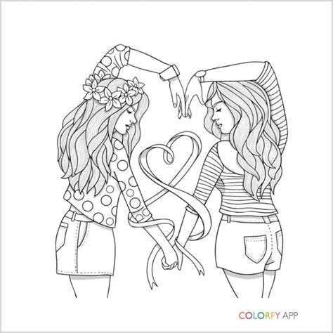How to make a best friends journal. Hard Coloring Pages With Bff Coloring Pages