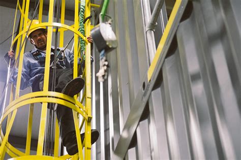 Fixed Ladder Fall Protection Systems