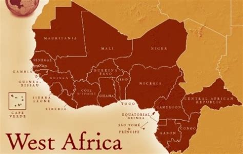 Map Of West Africa West Africa West African Countries Africa