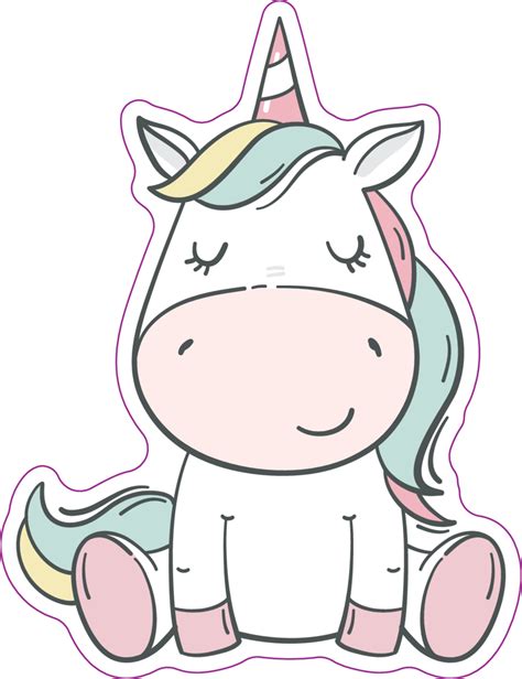 Cute Baby Unicorn Sticker