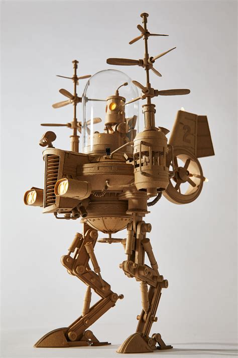 Les Sculptures De Carton Steampunk De Greg Olijnyk 2tout2rien